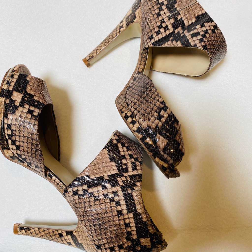 Nine West Python High Heels 7.5
